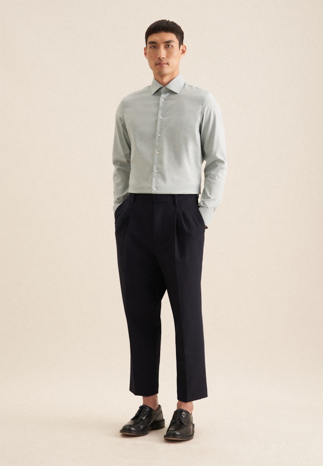 Slim Business shirt Structure in Green |  Seidensticker Onlineshop