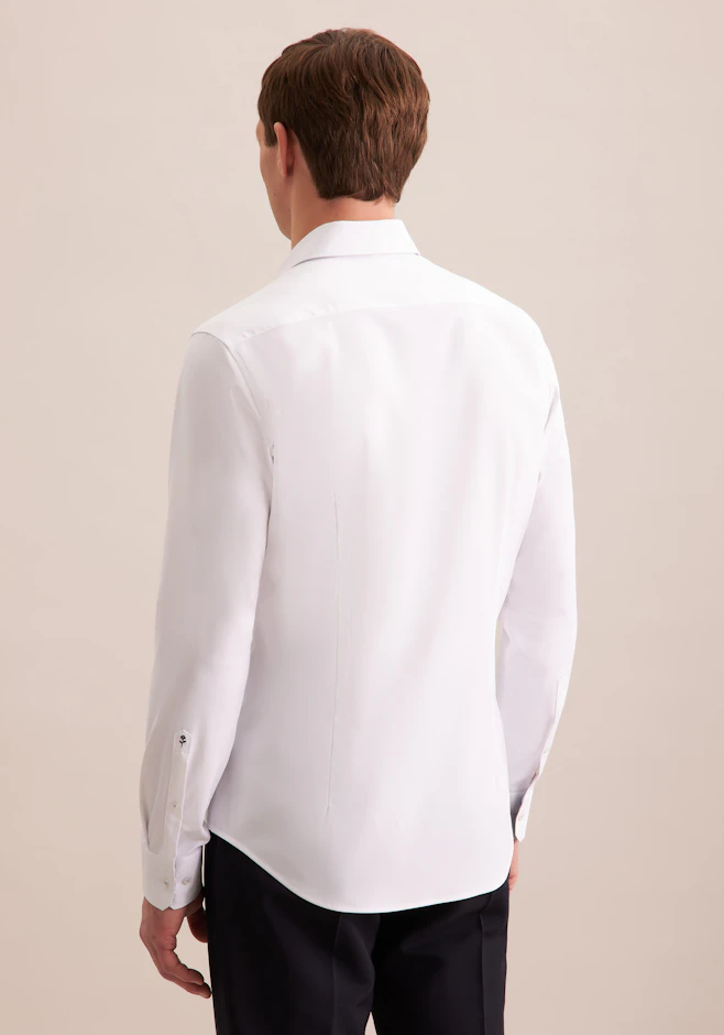 Slim Performance-Hemd Uni in Weiß | Seidensticker Onlineshop
