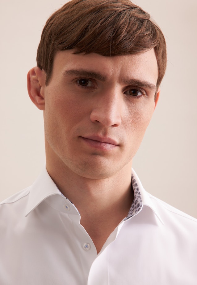 Slim Chemise Performance Uni in Blanc |  Seidensticker Onlineshop