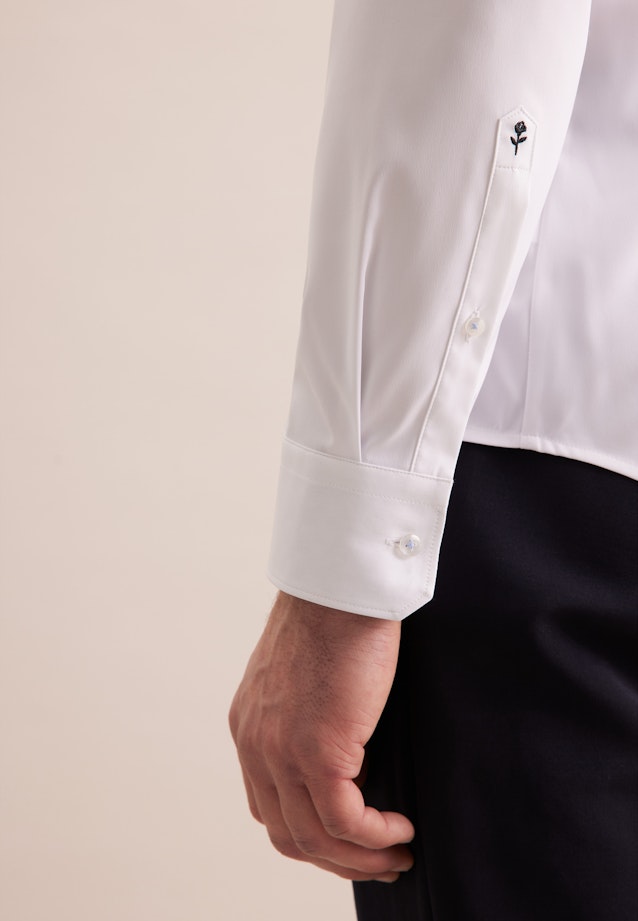 Slim Performance-Hemd Uni in Weiß |  Seidensticker Onlineshop