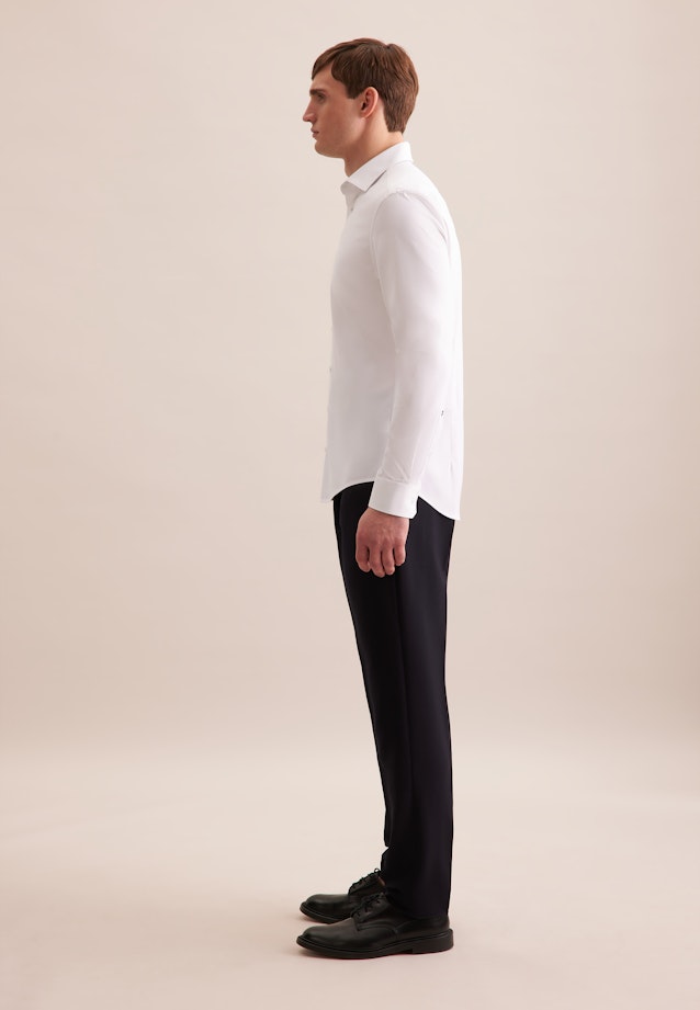 Slim Performance-Hemd Uni in Weiß |  Seidensticker Onlineshop