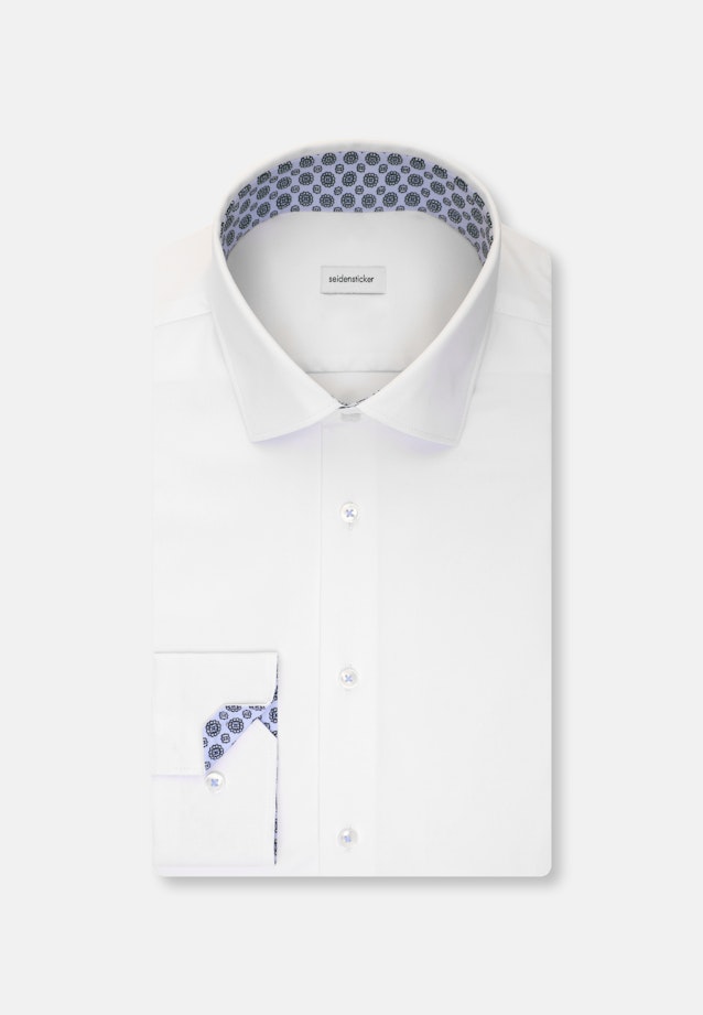 Slim Chemise Performance Uni in Blanc |  Seidensticker Onlineshop