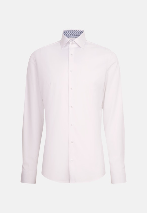 Slim Chemise Performance Uni in Blanc |  Seidensticker Onlineshop