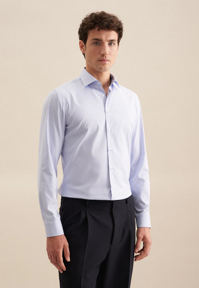 Slim Performance-Hemd Uni in Hellblau |  Seidensticker Onlineshop