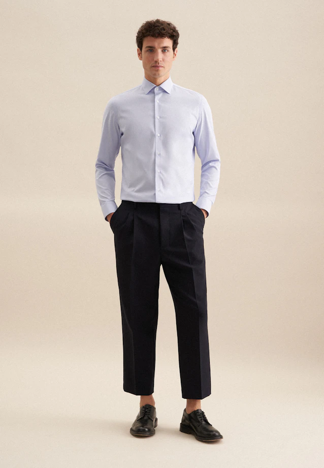 Slim Performance-Hemd Uni in Hellblau |  Seidensticker Onlineshop