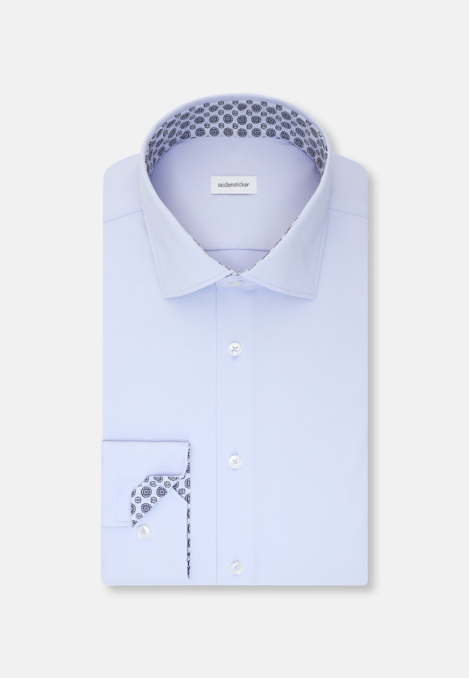 Slim Chemise Performance Uni dans Bleu Clair | Boutique en ligne Seidensticker