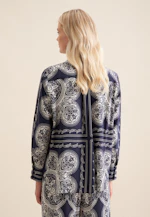 Chemisier chemise Impression sur tissu in Bleu Foncé |  Seidensticker Onlineshop