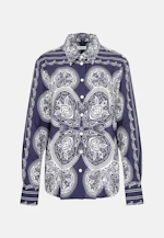 Chemisier chemise Impression sur tissu in Bleu Foncé |  Seidensticker Onlineshop