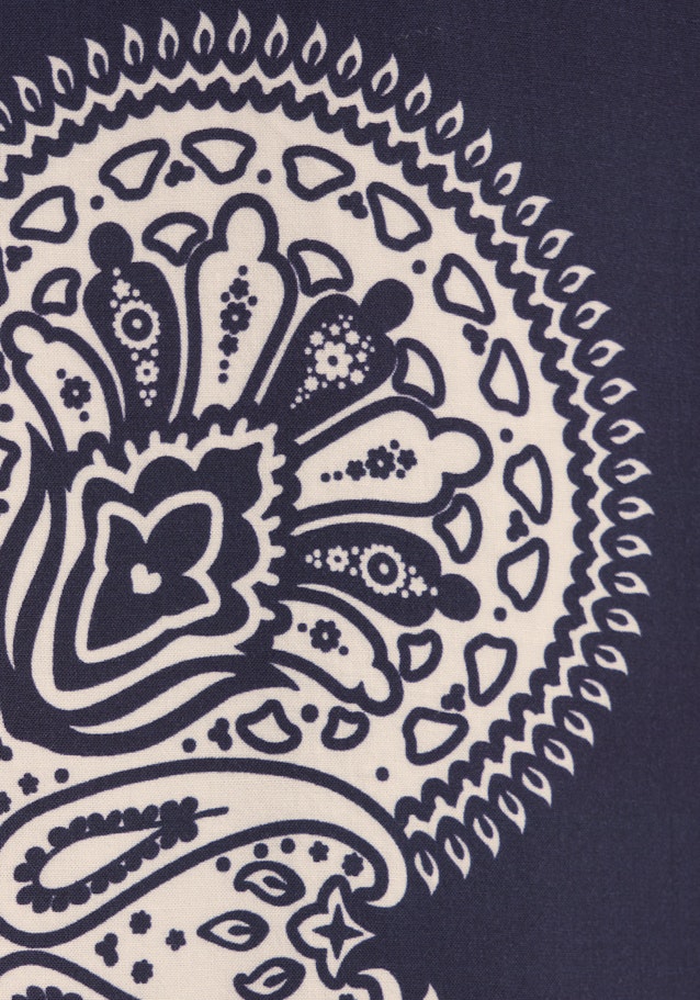 Kleid Tuchprint in Dunkelblau | Seidensticker Onlineshop