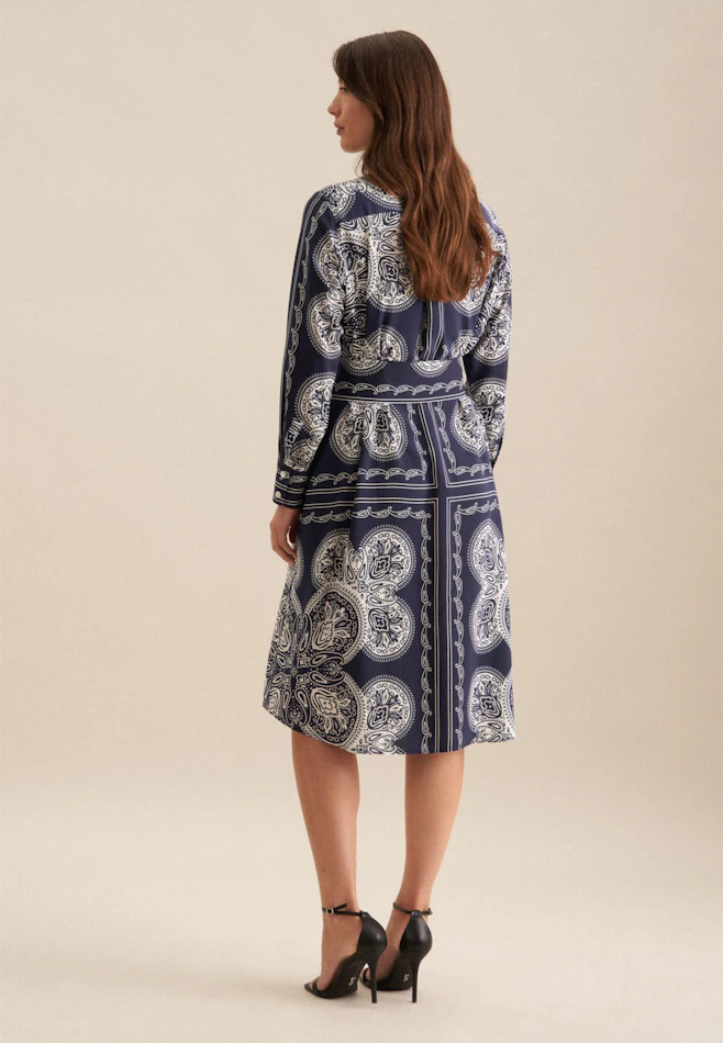 Robe Impression sur tissu dans Bleu Foncé | Boutique en ligne Seidensticker