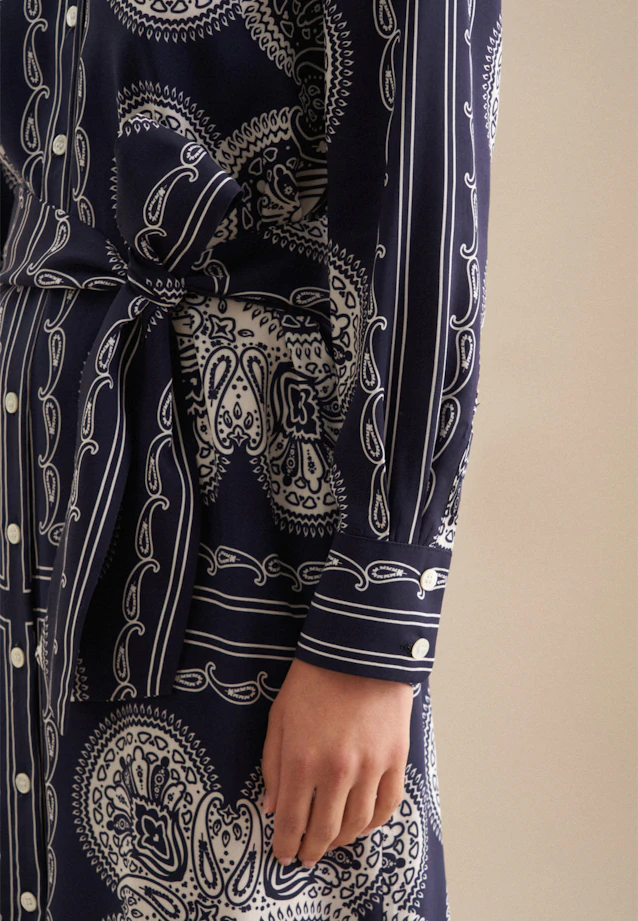 Robe Impression sur tissu in Bleu Foncé |  Seidensticker Onlineshop