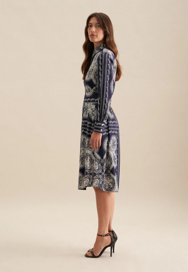Robe Impression sur tissu in Bleu Foncé |  Seidensticker Onlineshop