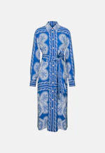 Kleid Tuchprint in Mittelblau |  Seidensticker Onlineshop