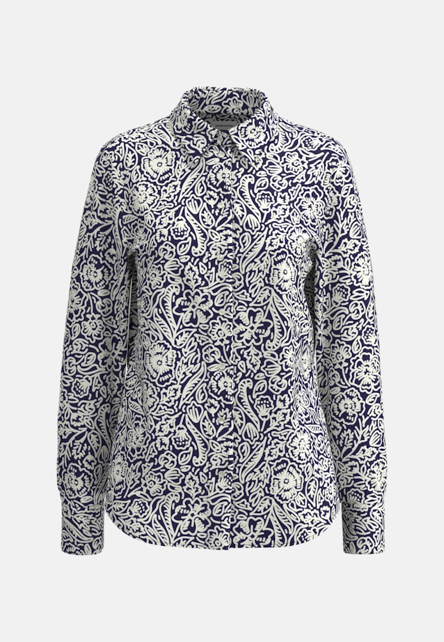 Hemdbluse Floral in Dunkelblau |  Seidensticker Onlineshop