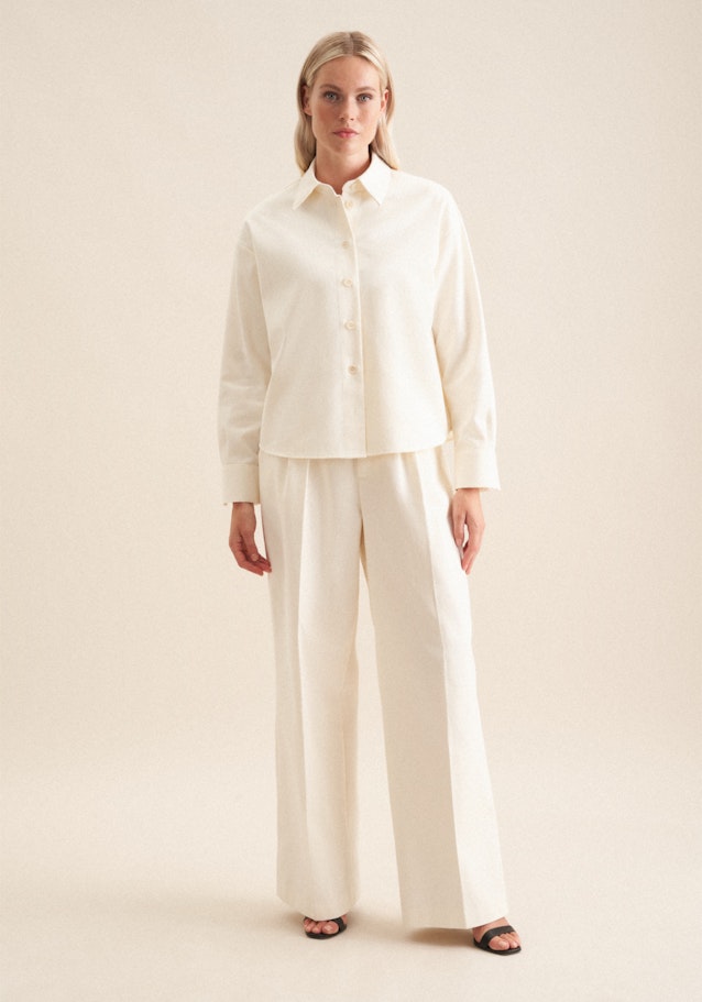 Langarm Twill Hemdbluse in Ecru | Seidensticker Onlineshop