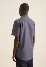 Regular Business Hemd Druck in Dunkelblau |  Seidensticker Onlineshop