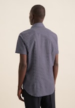 Shaped Business Hemd Druck in Dunkelblau |  Seidensticker Onlineshop