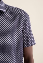 Shaped Business Hemd Druck in Dunkelblau |  Seidensticker Onlineshop