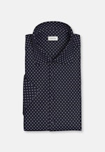 Shaped Business Hemd Druck in Dunkelblau |  Seidensticker Onlineshop