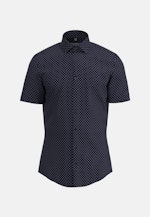 Shaped Business Hemd Druck in Dunkelblau |  Seidensticker Onlineshop