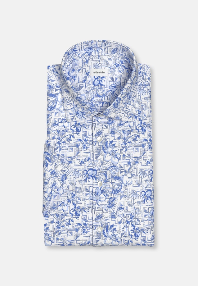 Regular Business Hemd Floral in Hellblau |  Seidensticker Onlineshop