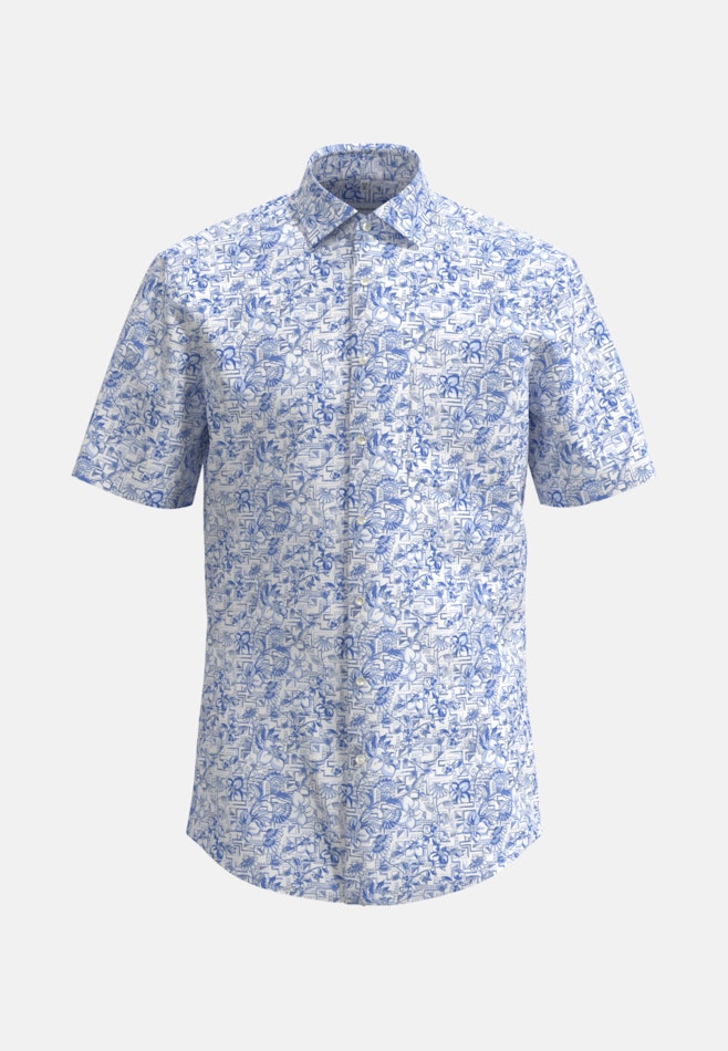 Regular Business Hemd Floral in Hellblau | Seidensticker Onlineshop
