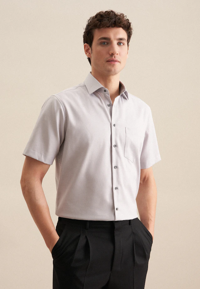 Regular Business Hemd Uni in Grau |  Seidensticker Onlineshop