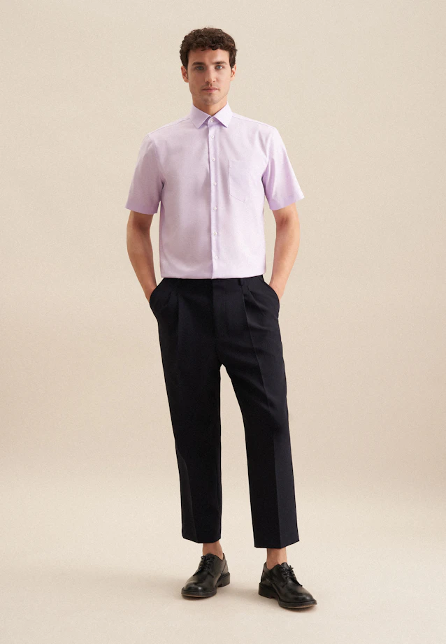 Regular Business Hemd Uni in Lila |  Seidensticker Onlineshop
