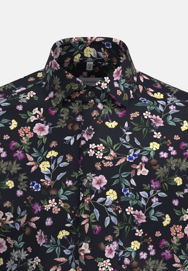Regular Business shirt Floral in Grey |  Seidensticker Onlineshop
