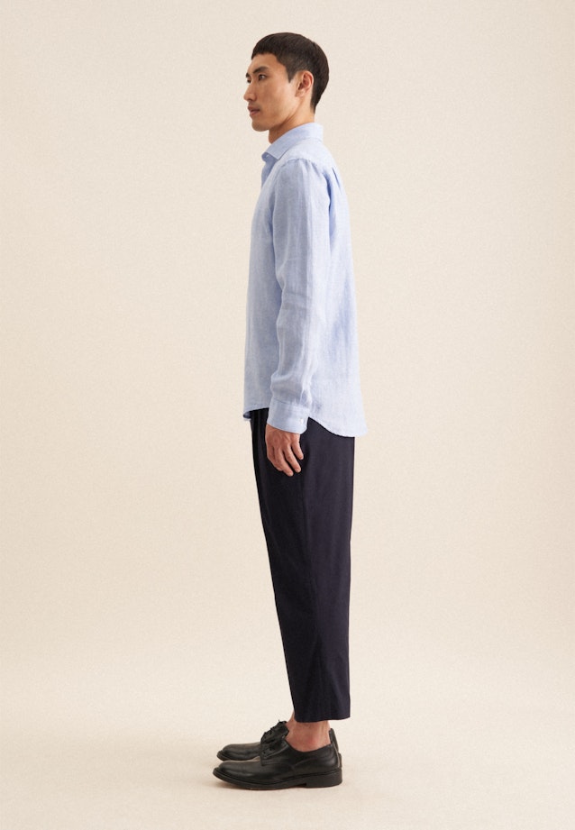 Regular Chemise d'affaires Uni in Bleu Clair |  Seidensticker Onlineshop