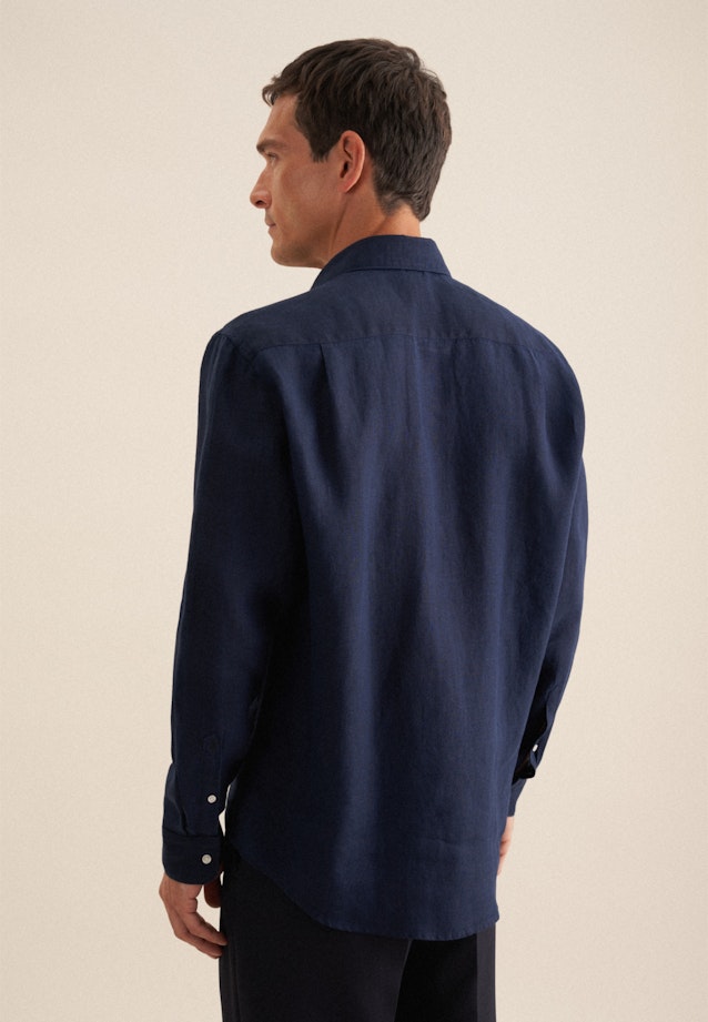 Regular Business shirt Uni in Dark Blue |  Seidensticker Onlineshop