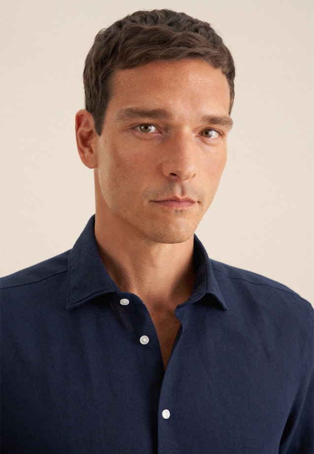 Regular Business shirt Uni in Dark Blue |  Seidensticker Onlineshop