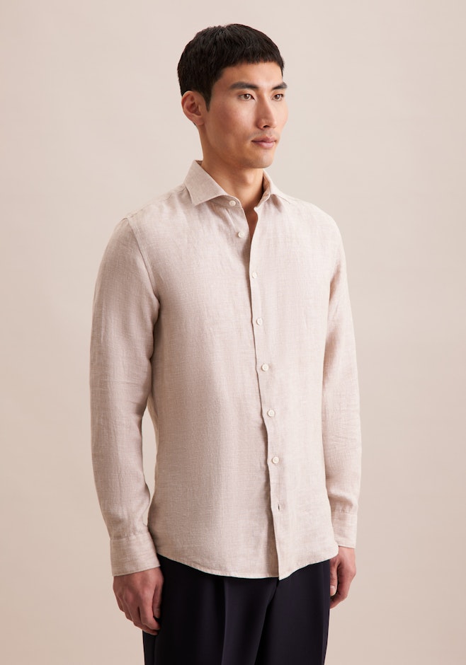 Regular Business Hemd Uni in Beige | Seidensticker Onlineshop