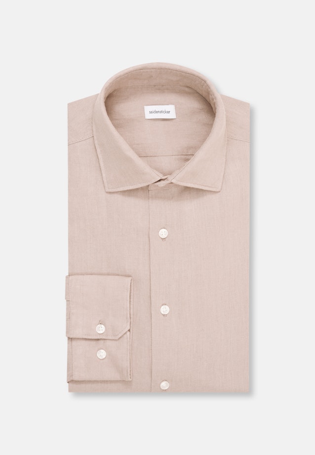 Regular Chemise d'affaires Uni in Beige |  Seidensticker Onlineshop