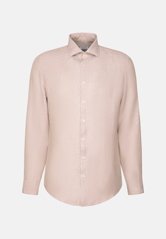 Regular Chemise d'affaires Uni in Beige |  Seidensticker Onlineshop