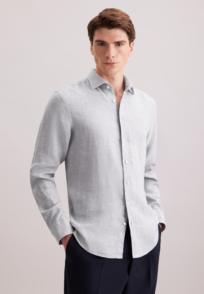 Regular Business Hemd Uni in Grau | Seidensticker Onlineshop