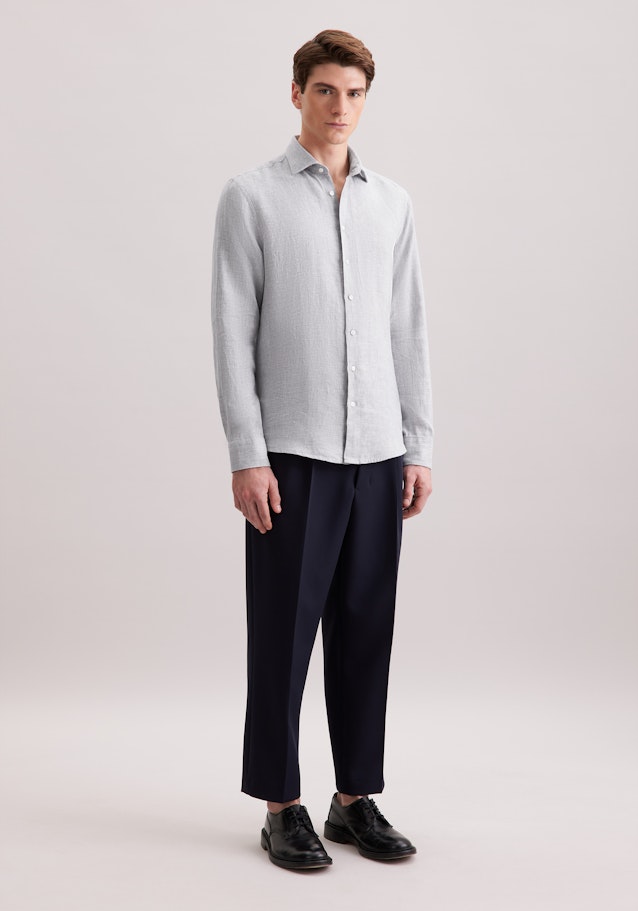 Regular Chemise d'affaires Uni in Gris | Seidensticker Onlineshop