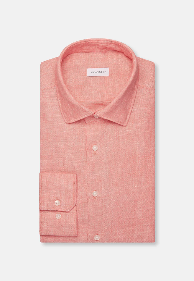 Regular Chemise d'affaires Uni dans Orange | Boutique en ligne Seidensticker