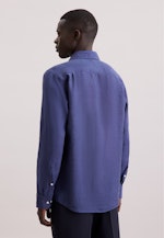 Regular Chemise d'affaires Uni in Bleu Moyen |  Seidensticker Onlineshop