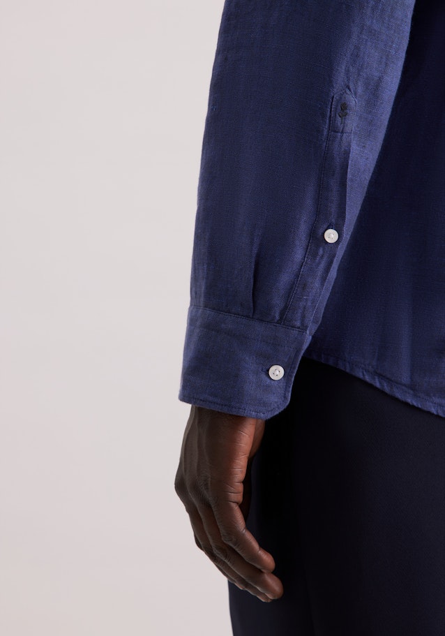 Regular Chemise d'affaires Uni in Bleu Moyen | Seidensticker Onlineshop