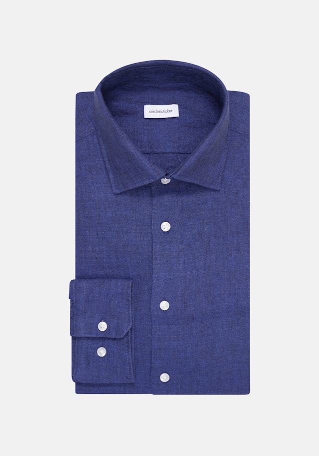 Regular Chemise d'affaires Uni in Bleu Moyen | Seidensticker Onlineshop