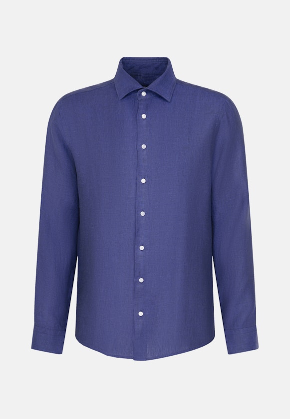Regular Business Hemd Uni in Middelmatig Blauw |  Seidensticker Onlineshop