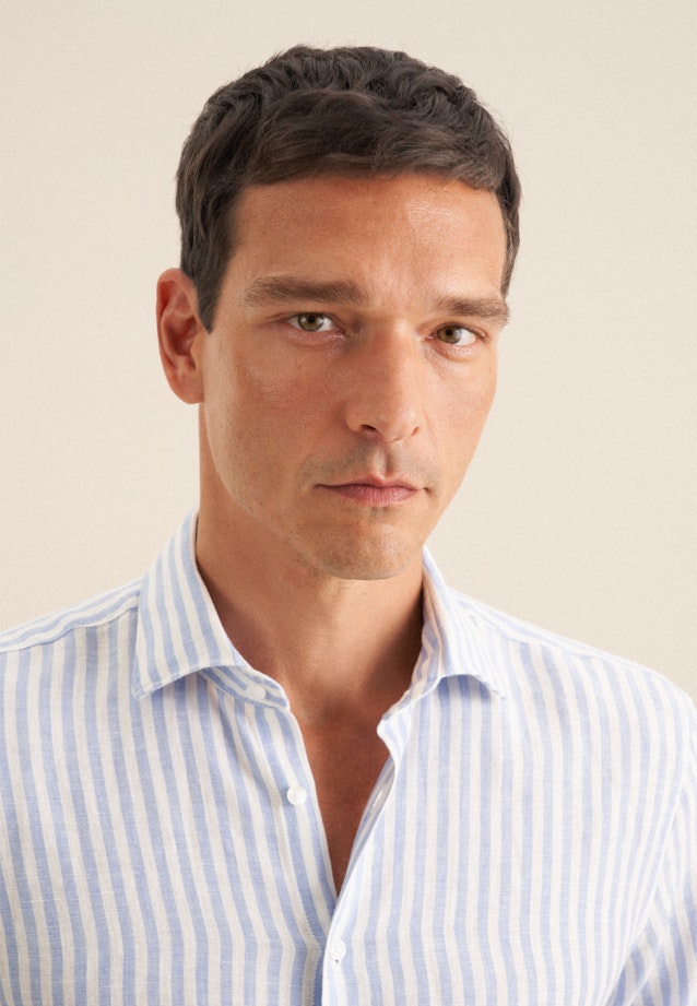 Regular Business shirt Stripe in Light Blue |  Seidensticker Onlineshop