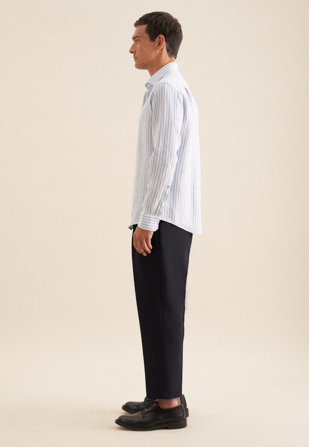 Regular Chemise d'affaires rayures in Bleu Clair |  Seidensticker Onlineshop
