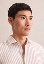 Regular Business Hemd Streifen in Beige |  Seidensticker Onlineshop