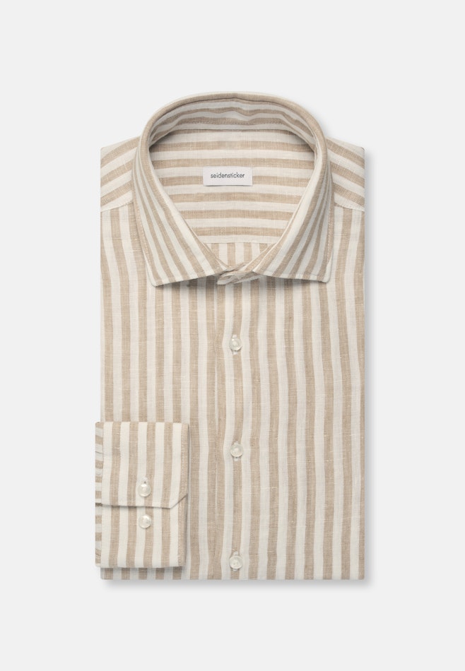 Regular Chemise d'affaires rayures dans Beige | Boutique en ligne Seidensticker