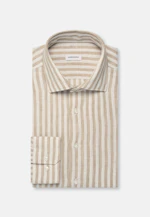 Regular Business Hemd Streifen in Beige |  Seidensticker Onlineshop