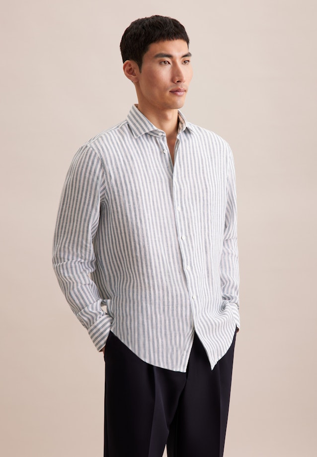 Regular Chemise d'affaires rayures in Vert |  Seidensticker Onlineshop