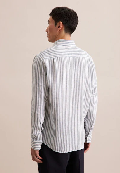 Regular Business shirt Stripe in Green |  Seidensticker Onlineshop