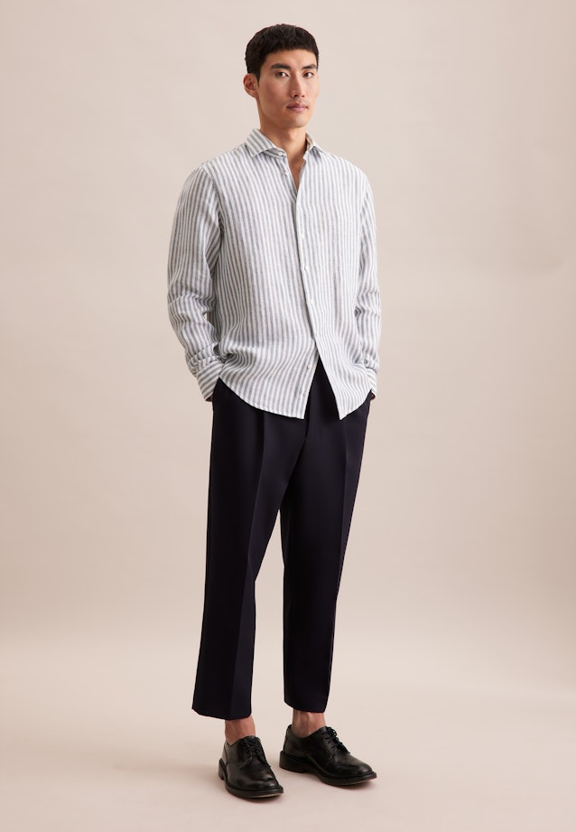 Regular Chemise d'affaires rayures in Vert |  Seidensticker Onlineshop